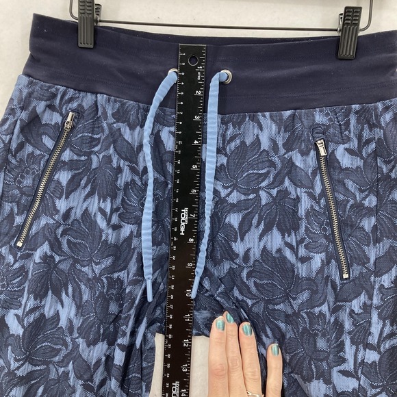 Athleta Trekkie North Jogger Women 4 Ethereal Bloom Floral Blue High Rise Gym - Picture 8 of 14